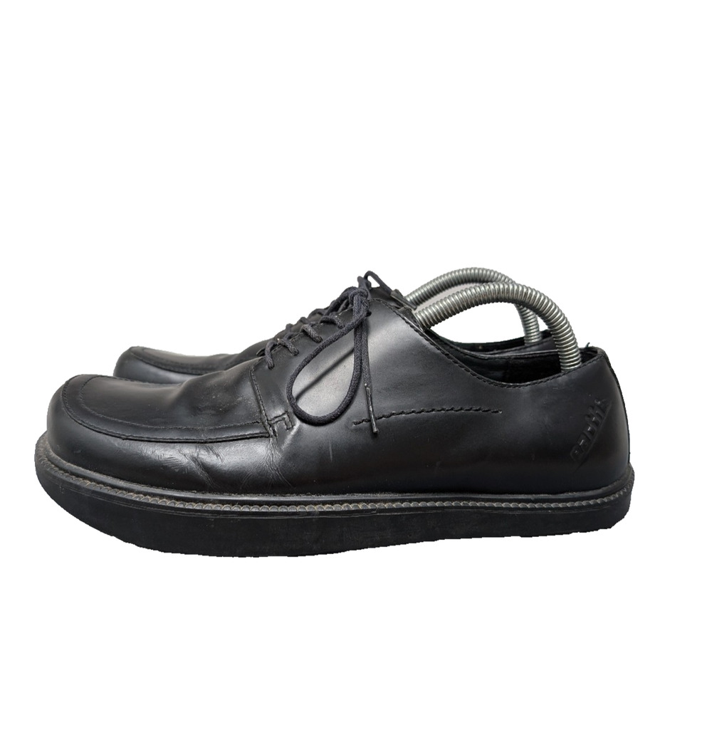 Earth Dartmouth Shoes Womens 8 Black Leather Career Barefoot Work Wear Comfort